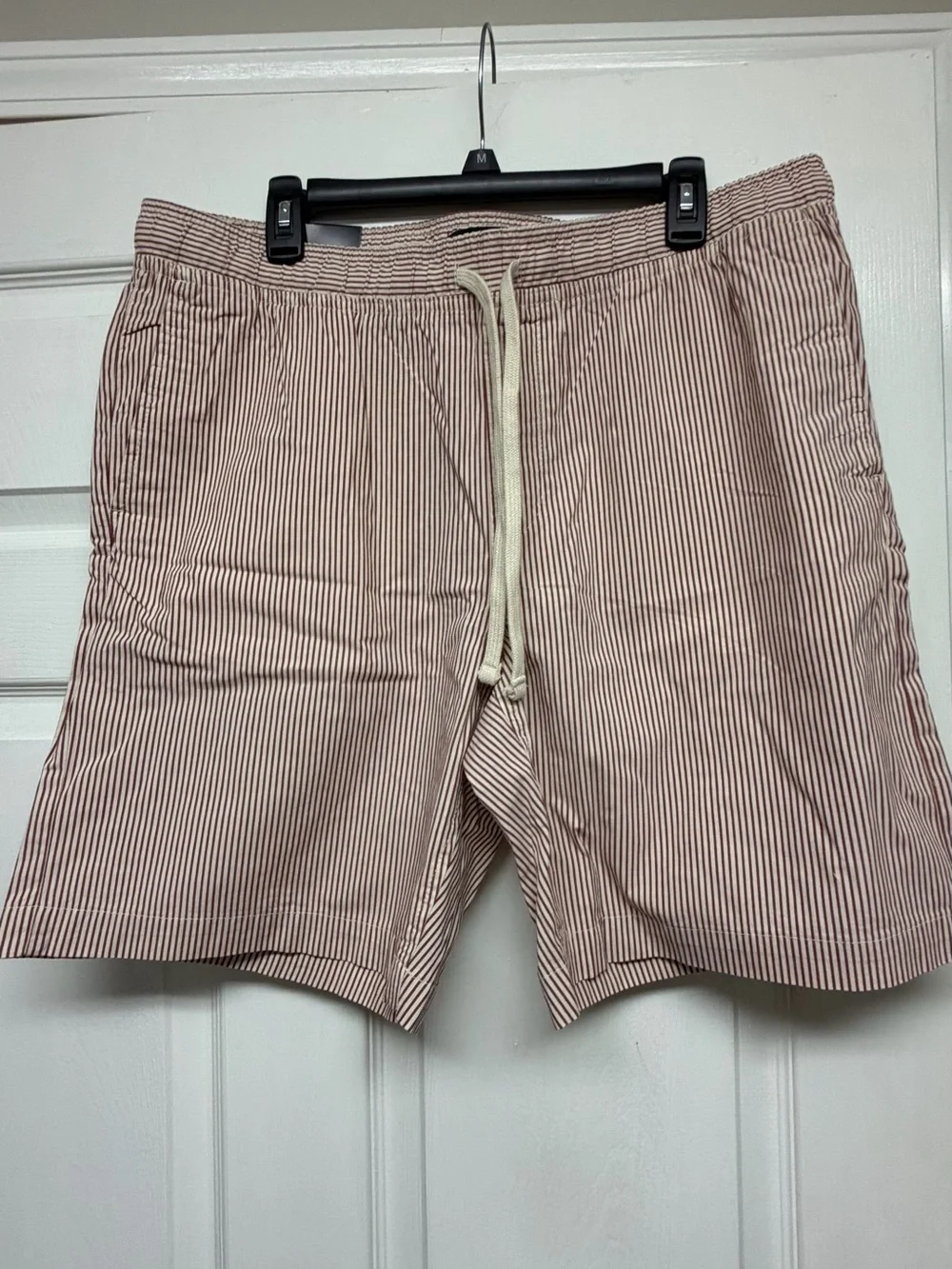 Banana Republic Red and White Striped Deck Shorts